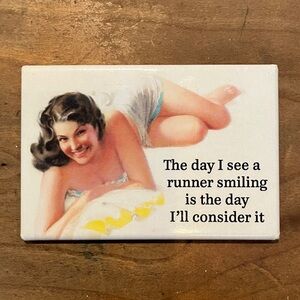 Magnet - Retro / Vintage Style kitchen fridge magnet with boudoir image